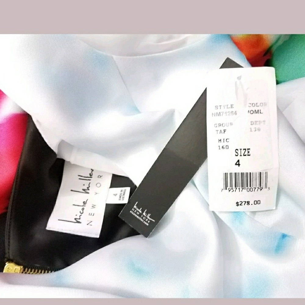 Nicole Miller Garden Princess Prom dress size 4 - Picture 6 of 7